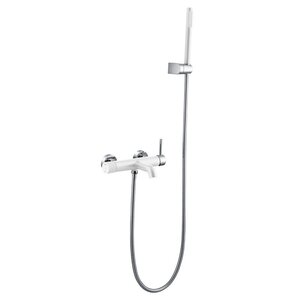 Изображение товара Смеситель для ванны и душа Boheme Uno, белый хром, 463-WCR