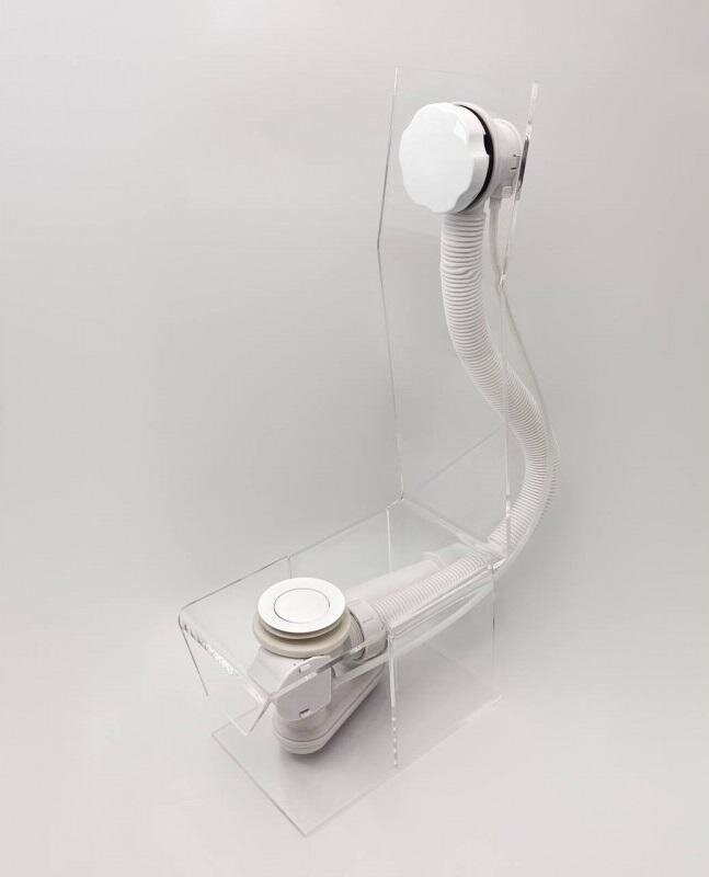 Изображение товара Слив-перелив полуавтомат Vega V55R 60 см белый для ванны Италия