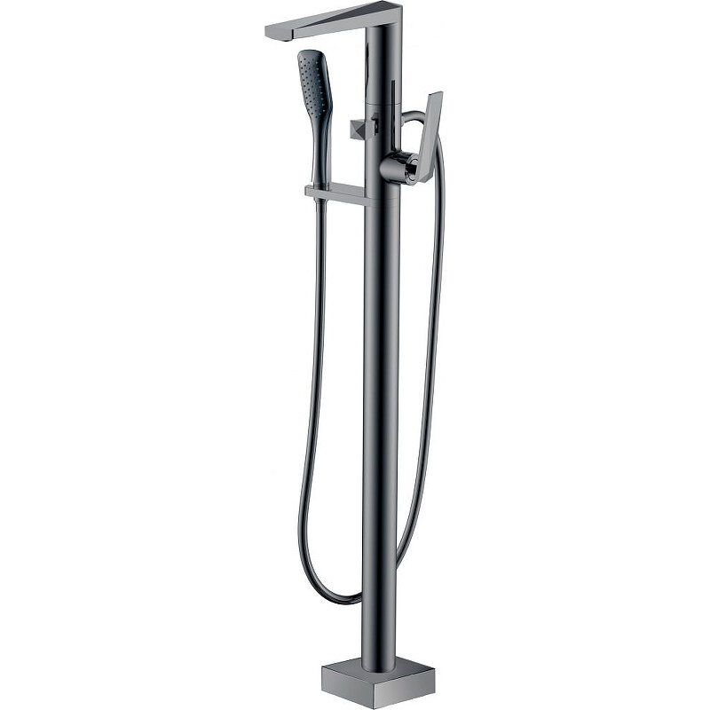 Изображение товара Смеситель напольный для ванны и душа Boheme Venturo Gun Metal 379-SGM