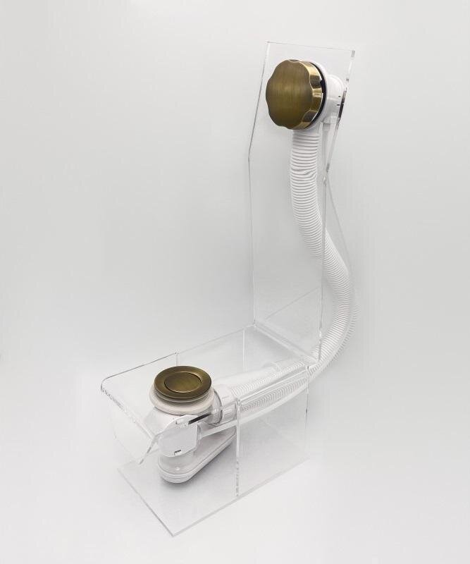 Изображение товара Слив-перелив полуавтомат Vega V55К Гл000025449, 80 см, бронза