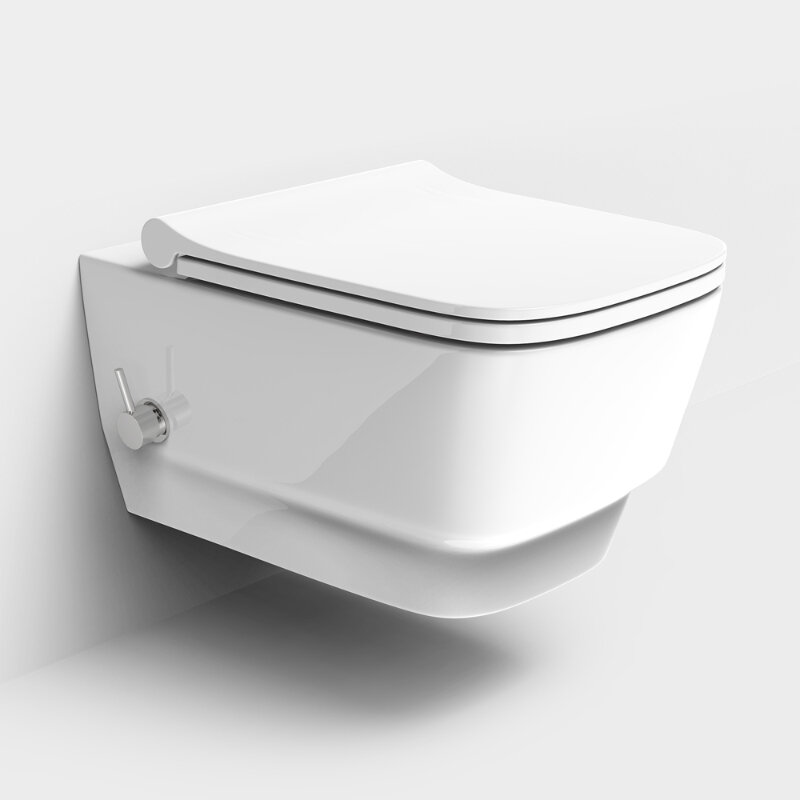 Изображение товара Подвесной унитаз Boheme Bello 971-2-W с функцией биде