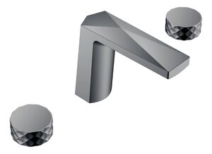 Изображение товара Смеситель для раковины Boheme Venturo 150-SGM-DIAMOND, ручка Diamond, цвет Shine Gun Metall