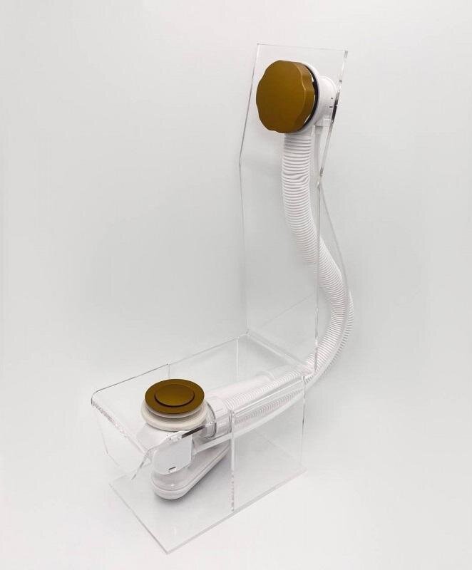 Изображение товара Слив-перелив полуавтомат Vega V55R Гл000026539, 100 см, золото матовое Изображение товара Слив-перелив полуавтомат Vega V55R Гл000026539, 100 см, золото матовое