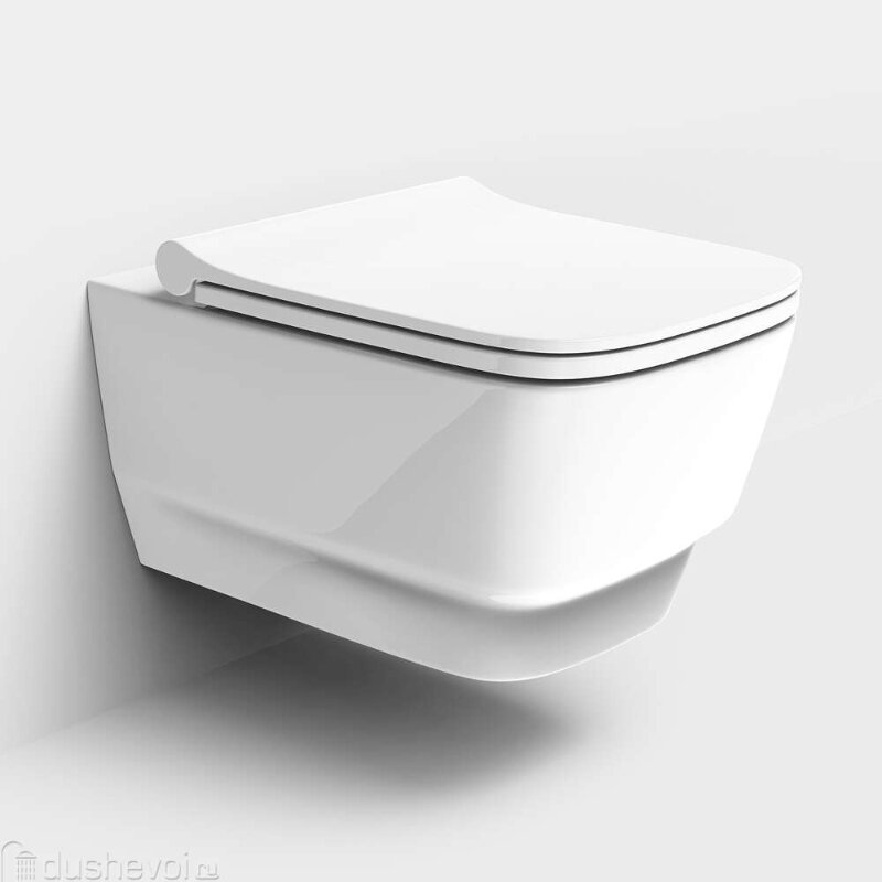 Изображение товара Подвесной безободковый унитаз Boheme Bello 971-W белый фарфор современный дизайн