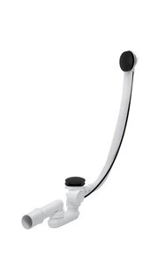 Изображение товара Слив-перелив полуавтомат Vega V55К 100 см черный матовый для ванны