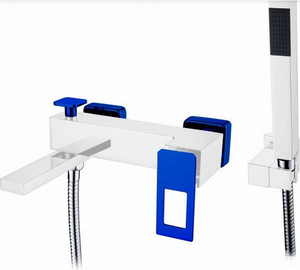 Изображение товара Смеситель для ванны и душа Boheme Q с душевым гарнитуром, Италия, 143-WUW