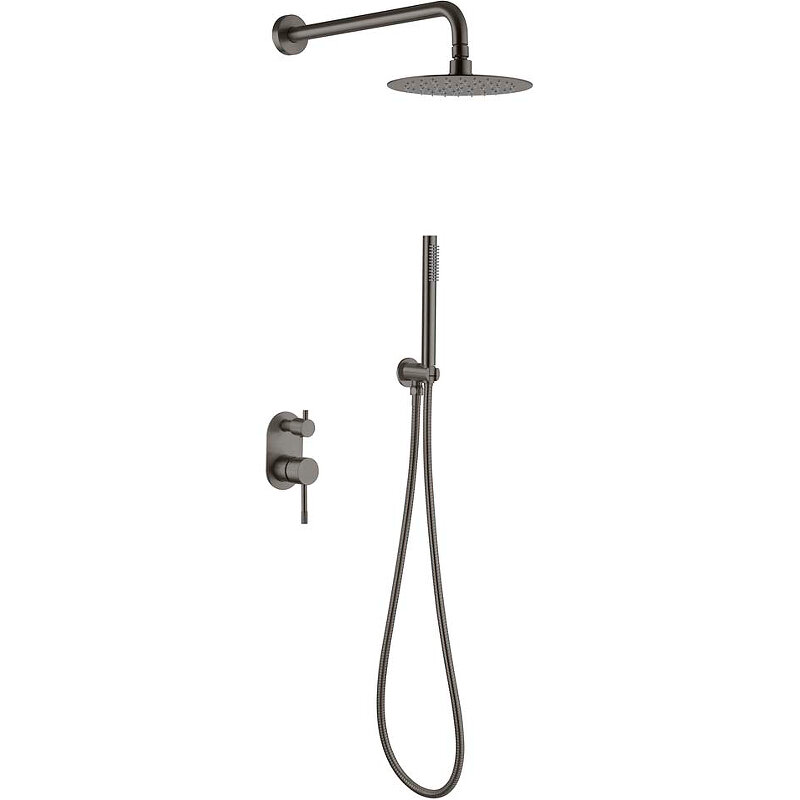 Изображение товара Душевая система Boheme Uno вороненая сталь PVD покрытие 464-GM Италия