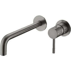 Изображение товара Смеситель для раковины из стены Boheme Uno Gun Metall 465-GM, PVD покрытие