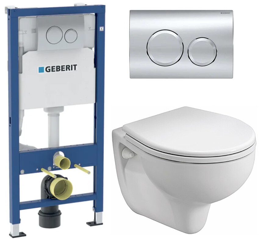 Изображение товара Инсталляция Geberit с унитазом Kolo Rekord и сиденьем микролифт
