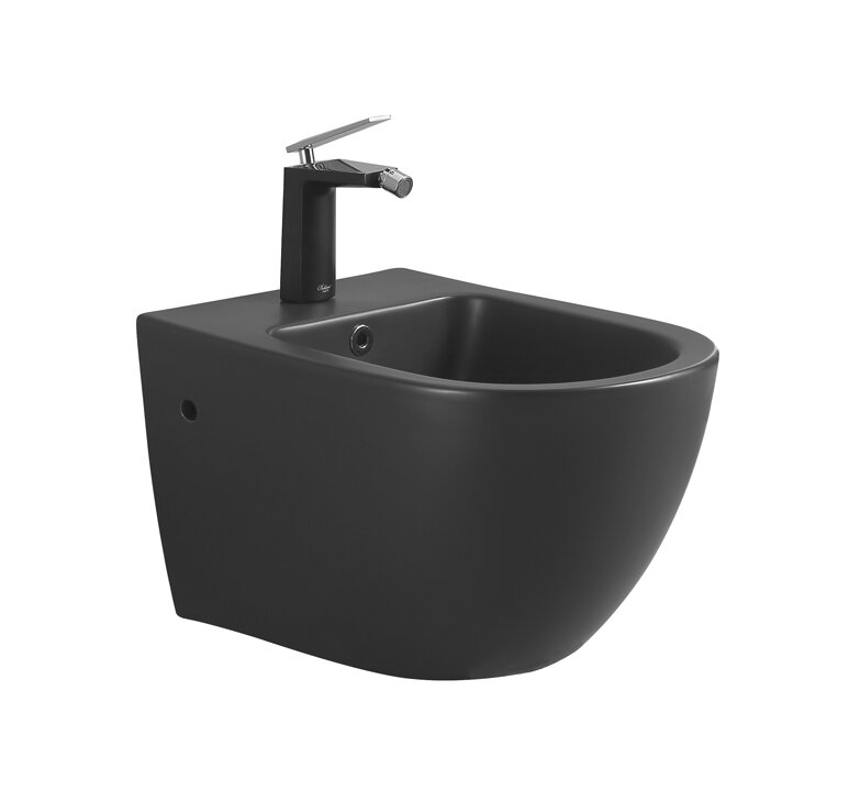 Изображение товара Биде Boheme Nero 962 подвесное, цвет черный матовый Изображение товара Биде Boheme Nero 962 подвесное, цвет черный матовый