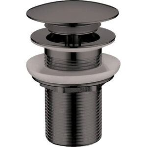 Изображение товара Донный клапан Boheme Uno, без перелива, автомат clik-clack, Gun Metal, 612-SGM