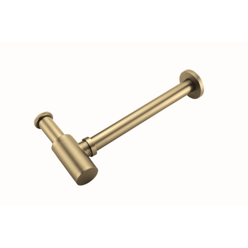 Изображение товара Сифон для раковины Boheme, латунь, золото матовое, 34.5 см