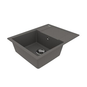 Изображение товара Кухонная мойка Lemark Imandra 9910023 64 см, цвет серый шелк (выставочный образец, отсутствует упаковка)