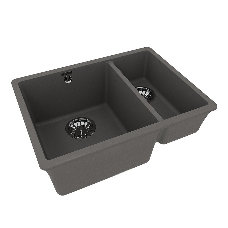 Изображение товара Кухонная мойка Lemark Sinara 55 см кварцгранит серый шелк