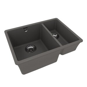 Изображение товара Кухонная мойка Lemark Sinara 9910083 550.2-U, 55 см, цвет серый шелк