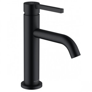 Изображение товара Смеситель для раковины Kludi Nova Fonte Pura 202883915, с донным клапаном, цвет черный матовый