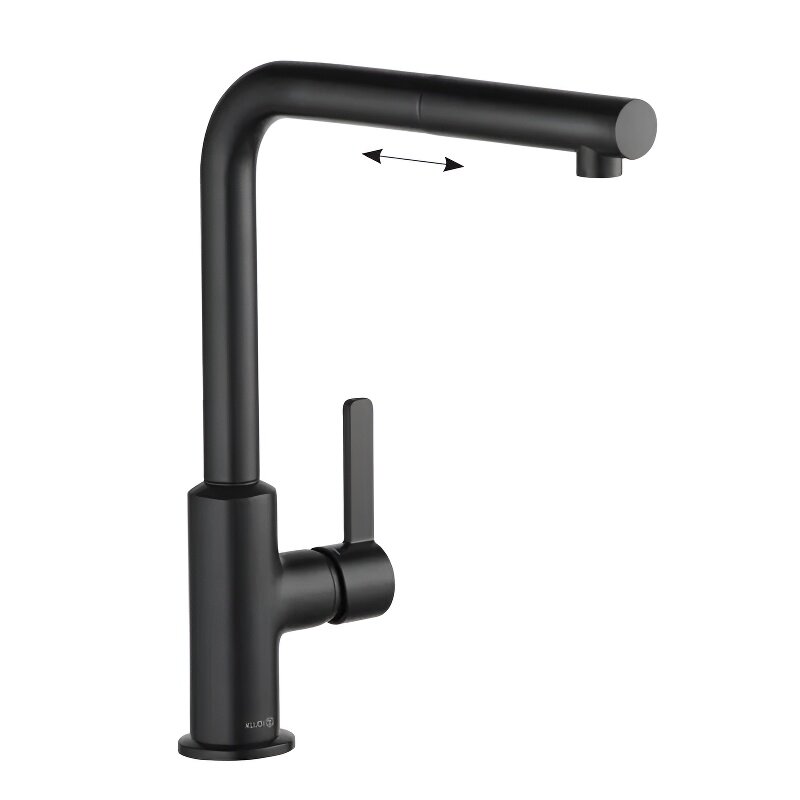 Изображение товара Смеситель Kludi L-Ine 408513975 для кухонной мойки с выдвижным изливом