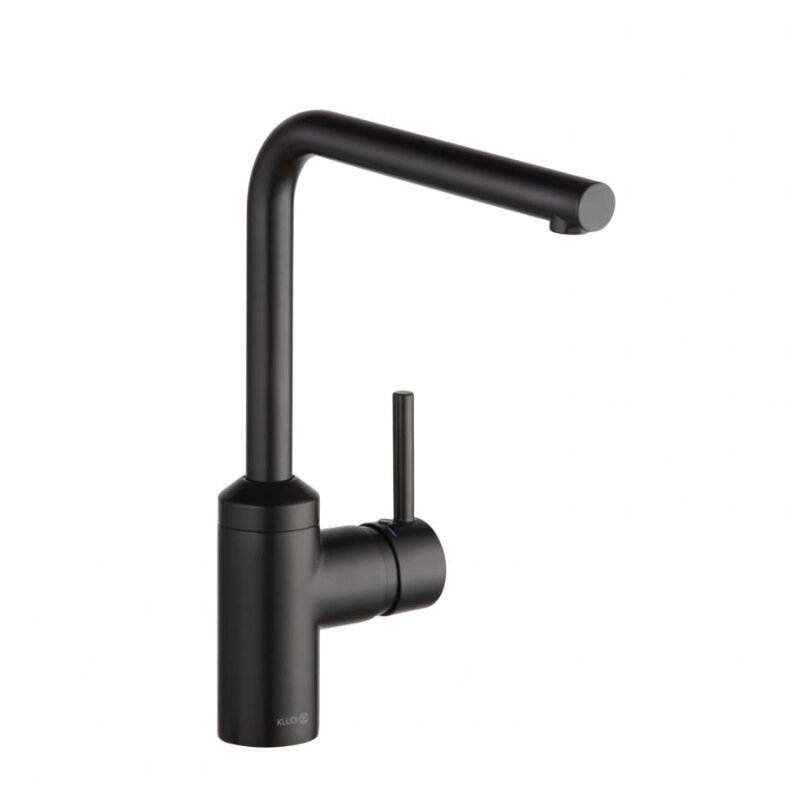 Изображение товара Смеситель для кухни Kludi L-INE черный матовый с поворотным изливом