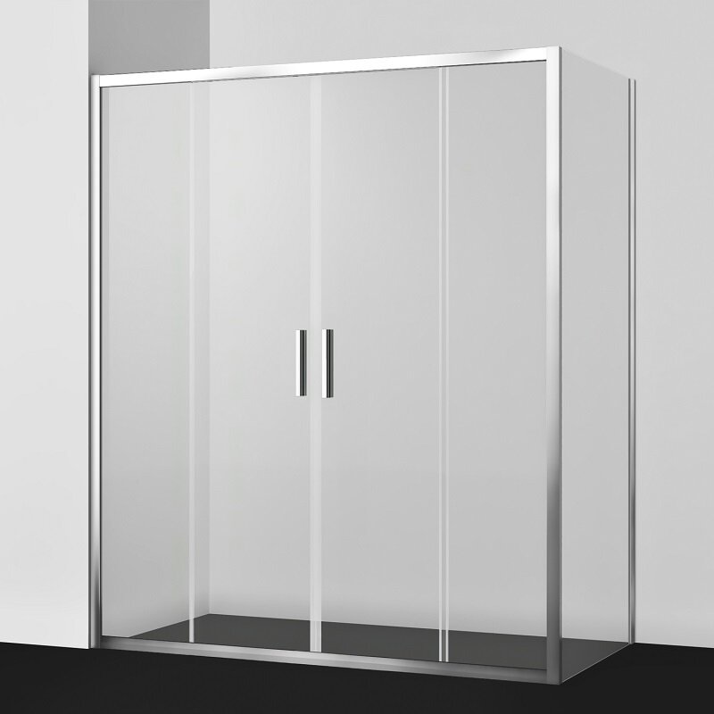 Изображение товара Душевой уголок WasserKRAFT Lippe 45S 170x80 см, прозрачное стекло, серебристый профиль
