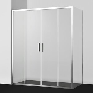 Изображение товара Душевой уголок WasserKRAFT Lippe 45S 45S53, 170 х 80 см, прозрачное стекло, профиль серебристый