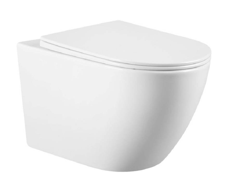 Изображение товара Подвесной безободковый унитаз Charus Torre Blanco с микролифтом белый EWC700-121W