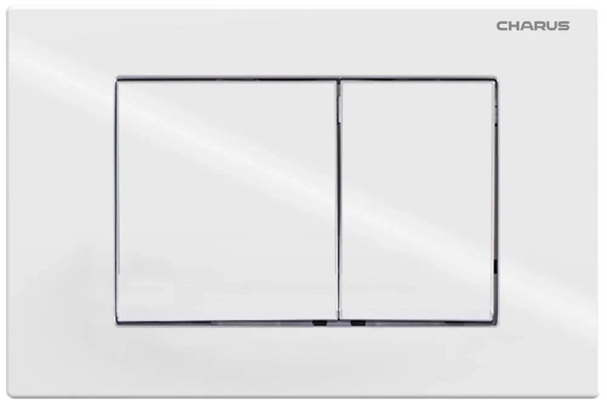 Изображение товара Клавиша Charus Minimalista FP.310.11.01 механическая для унитаза белый глянцевый