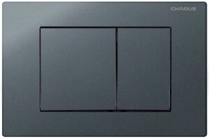 Изображение товара Клавиша Charus Minimalista FP.310.GRP.01 механическая для унитаза двухрежимная графит матовая