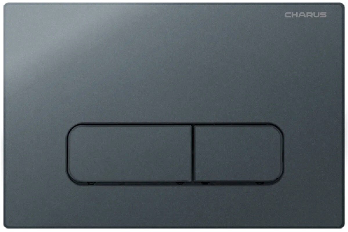 Изображение товара Клавиша Charus Elegia FP.320.GRP.01 механическая для унитаза и биде графит матовый