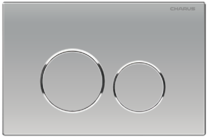 Изображение товара Клавиша Charus Spazio FP.330.46.01, механическая, цвет хром матовый, ободки хром