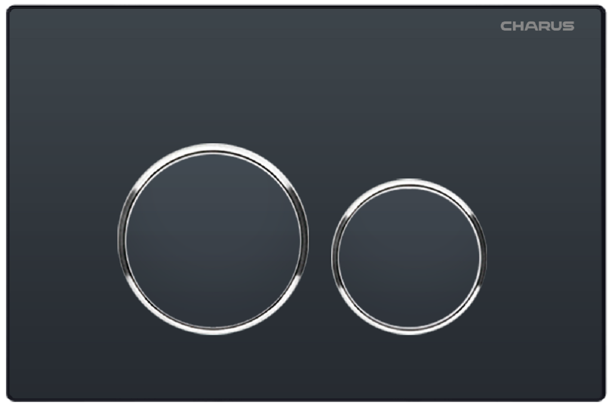 Изображение товара Клавиша Charus Spazio FP.330.DW.01 механическая черный матовый хром