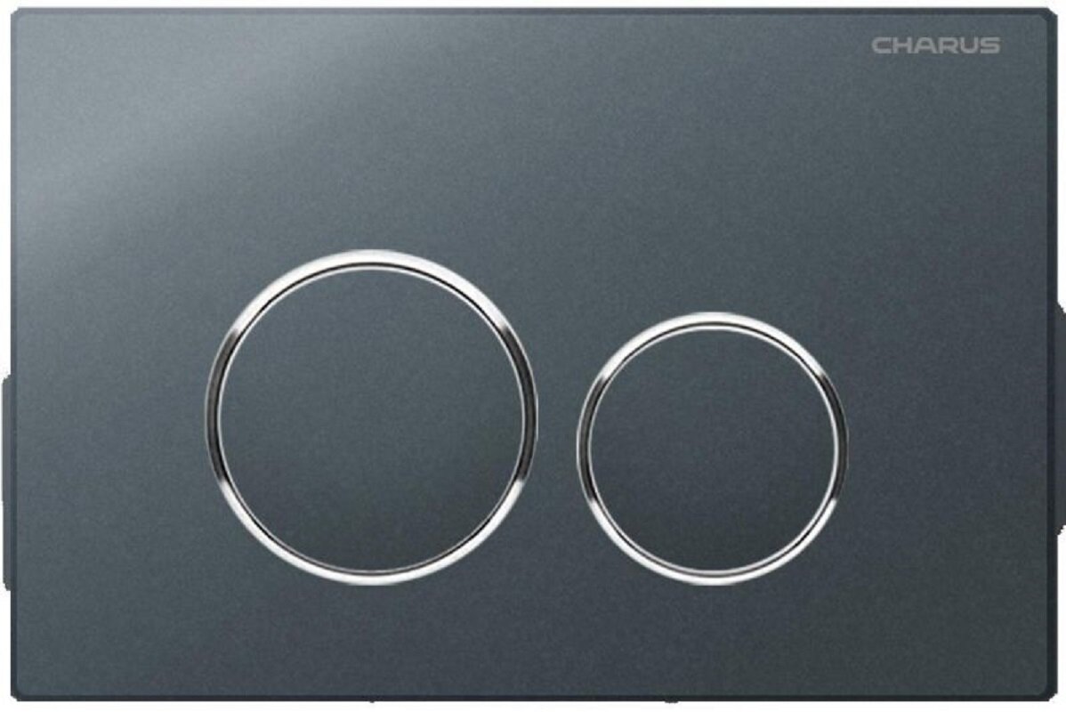 Изображение товара Клавиша Charus Spazio FP.330.GRP.01 механическая графит матовая с хромом