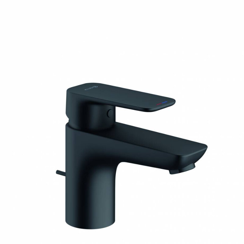 Изображение товара Смеситель для раковины Kludi Pure&Style 403823975 черный матовый с донным клапаном
