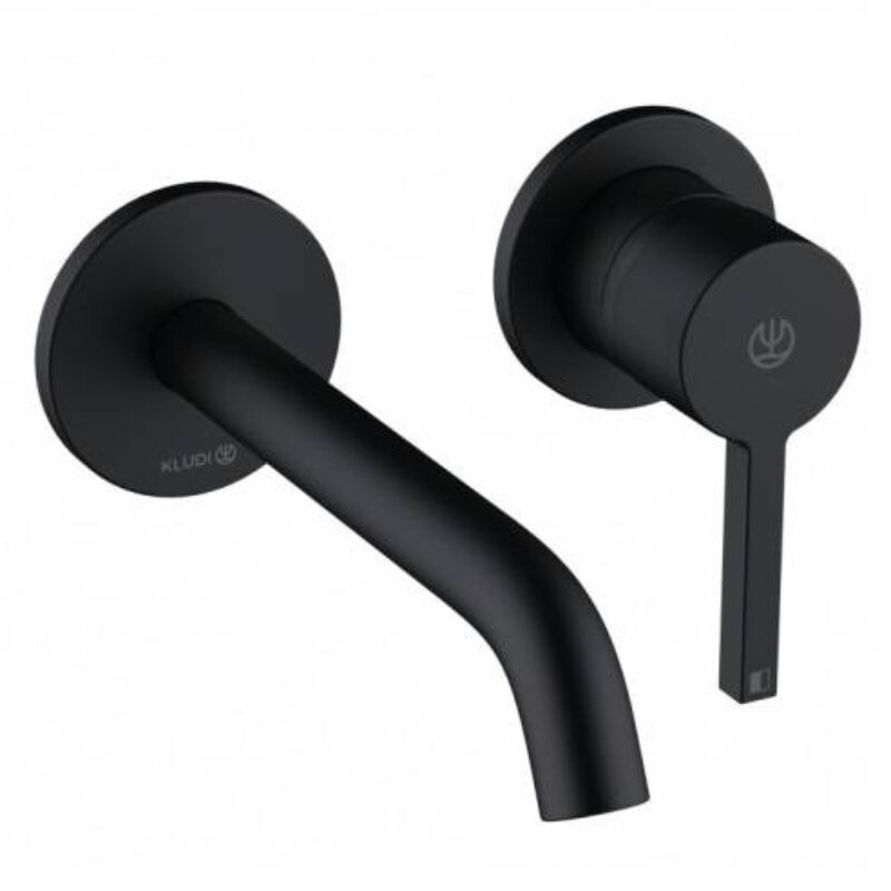 Изображение товара Смеситель для раковины Kludi Nova Fonte Pura 202443915, цвет черный матовый