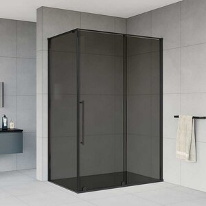 Изображение товара Душевой уголок Vincea Arno 120 x 90 см, стекло тонированное, профиль черный, VSR-1A9012CGB