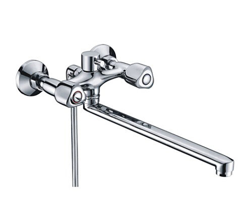 Изображение товара Смеситель WasserKRAFT AMPER 2902L для ванны и душа с длинным поворотным изливом хром