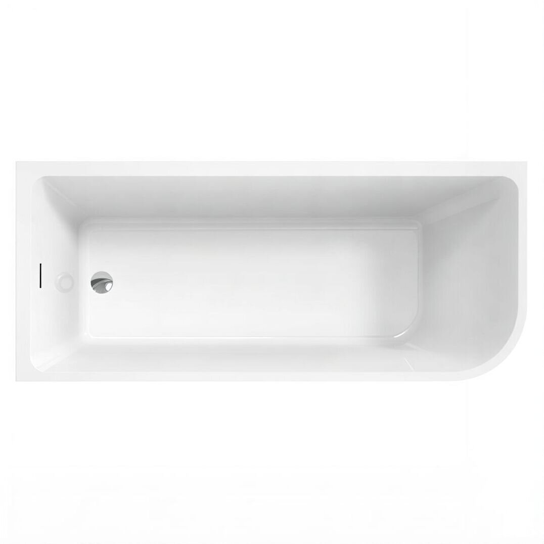 Изображение товара Ванна акриловая BelBagno BB712-1500-730-L/R, 150 х 75 см, слив-перелив в комплекте, белая