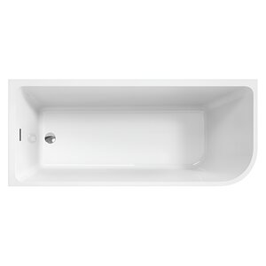 Изображение товара Ванна акриловая BelBagno BB712-1700-730-L/R, 170 х 75 см, слив-перелив в комплекте, белая