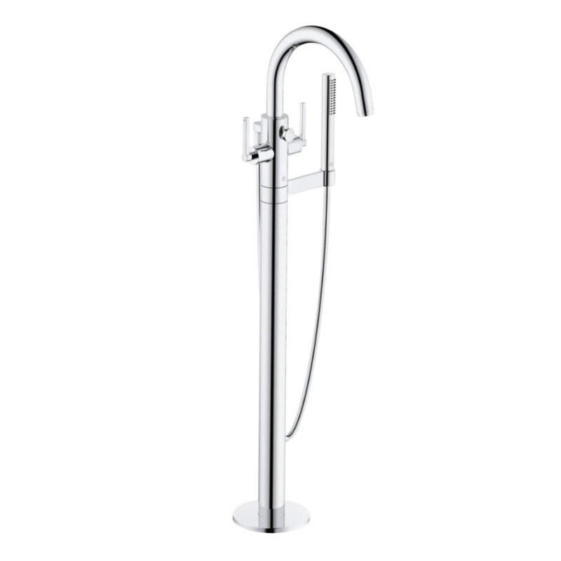 Изображение товара Смеситель Kludi Nova Fonte Puristic 205900515 для ванны и душа, напольный, цвет хром