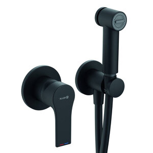 Изображение товара Гигиенический душ Kludi Zenta SL 489983965, со смесителем, цвет черный матовый