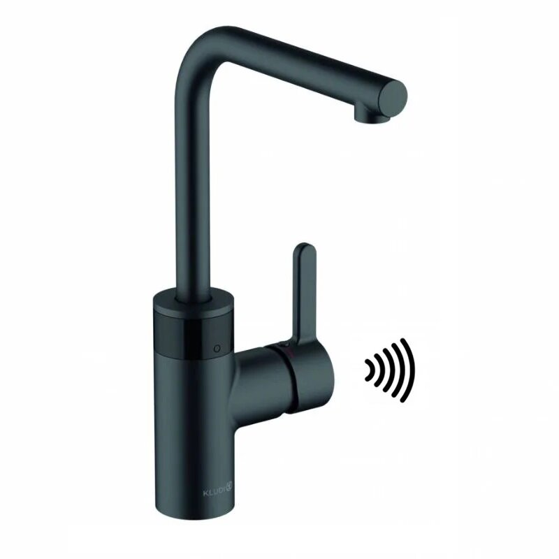 Изображение товара Смеситель Kludi E-GO 422306675 сенсорный для кухонной мойки черный матовый