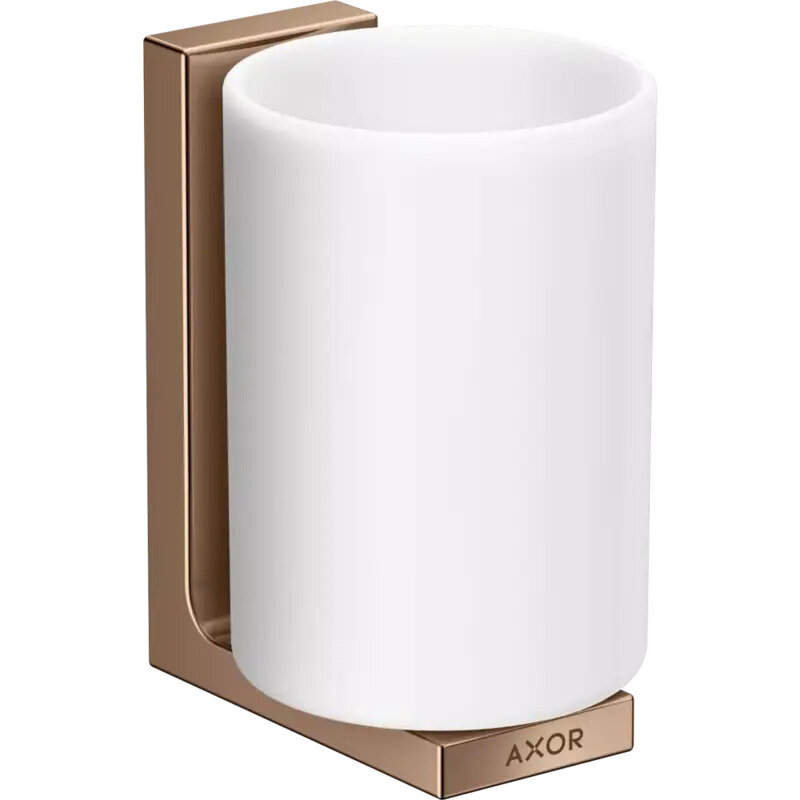 Изображение товара Стакан для зубных щеток Axor Universal Rectangular Accessories, полированное красное золото, 42604300