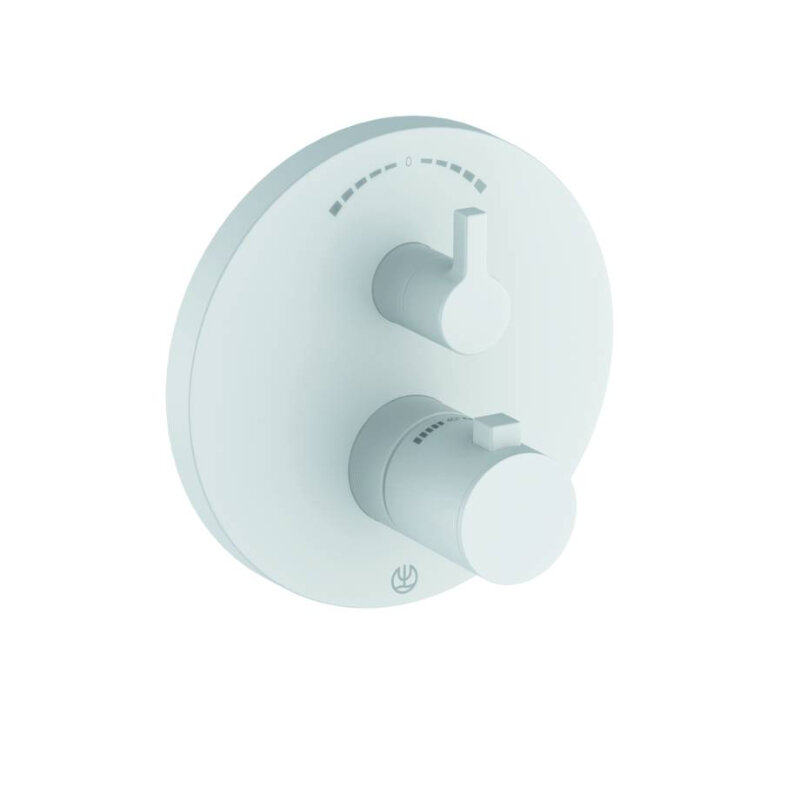 Изображение товара Смеситель для душа Kludi Nova Fonte 208305315, с термостатом, цвет белый матовый