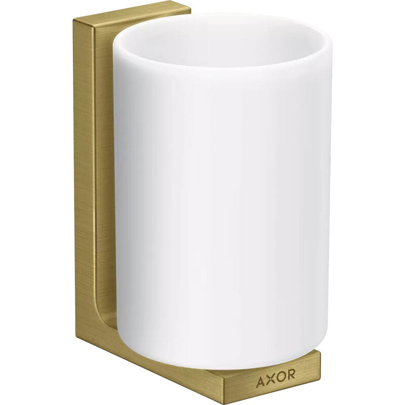 Изображение товара Стакан для зубных щеток Axor Universal Rectangular Accessories, шлифованная медь, 42604950 Изображение товара Стакан для зубных щеток Axor Universal Rectangular Accessories, шлифованная медь, 42604950