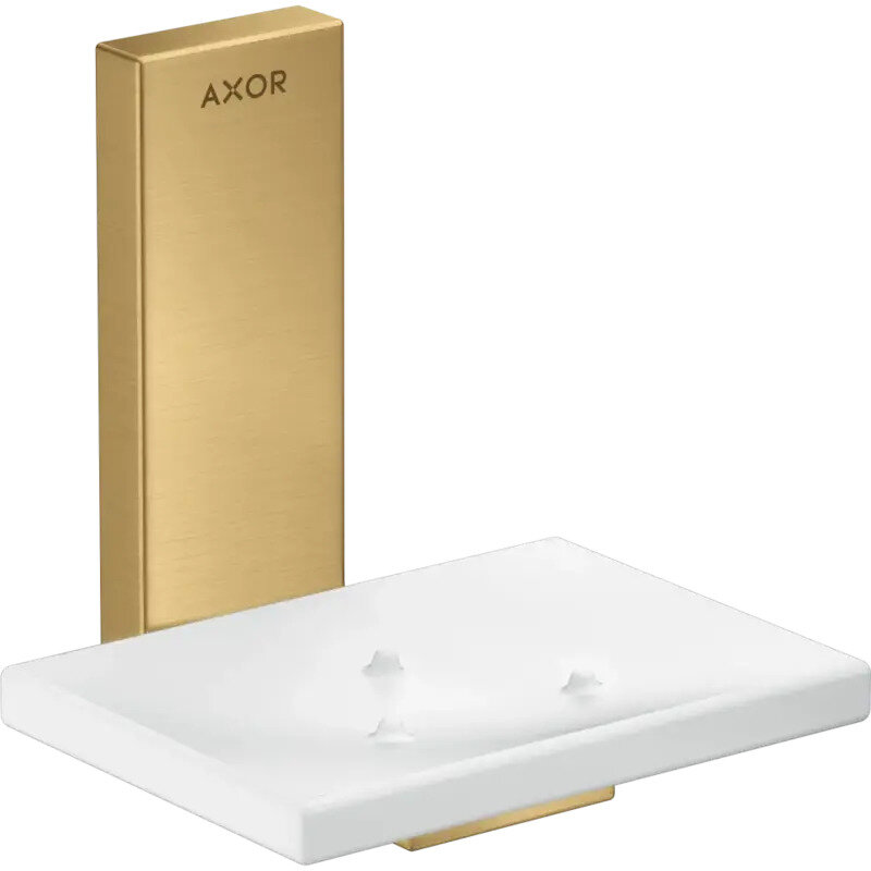 Изображение товара Мыльница Axor Universal Rectangular Accessories шлифованное золото Изображение товара Мыльница Axor Universal Rectangular Accessories шлифованное золото