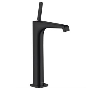 Изображение товара Смеситель для раковины Axor Citterio E, 36104670, со сливным набором, черный матовый