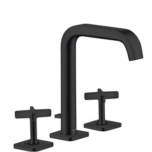 Изображение товара Смеситель для раковины Axor Citterio E, 36108670, с донным клапаном, черный матовый