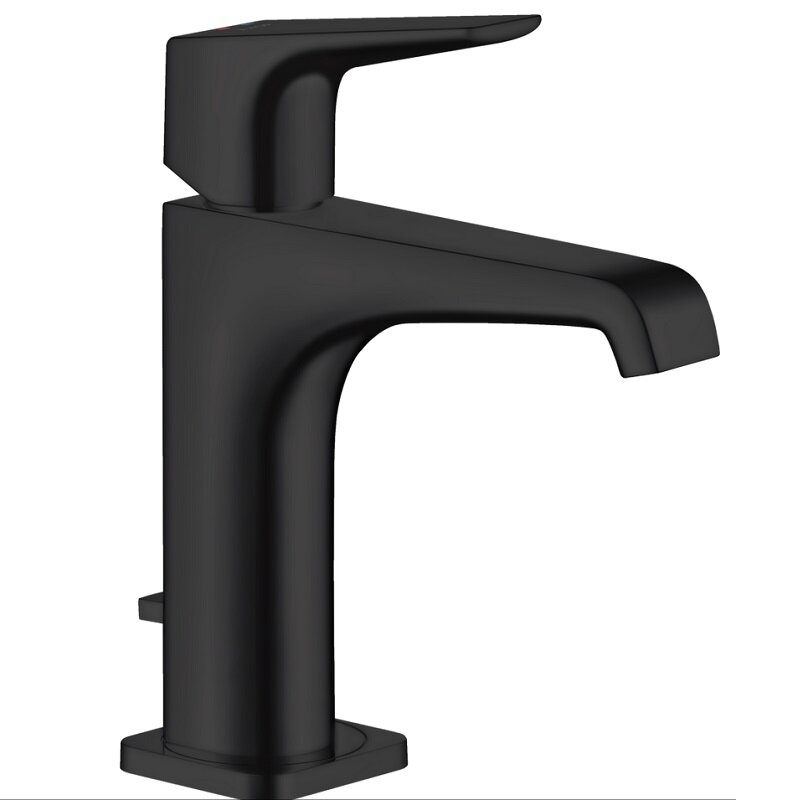 Изображение товара Смеситель для раковины Axor Citterio E 36110670 с донным клапаном черный матовый