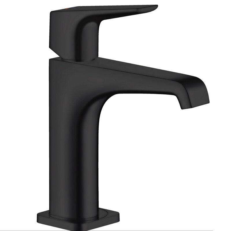 Изображение товара Смеситель для раковины Axor Citterio E 36111670 черный матовый однорычажный