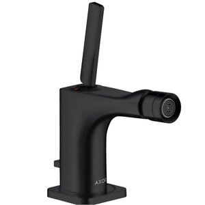 Изображение товара Смеситель для биде Axor Citterio E с донным клапаном черный матовый