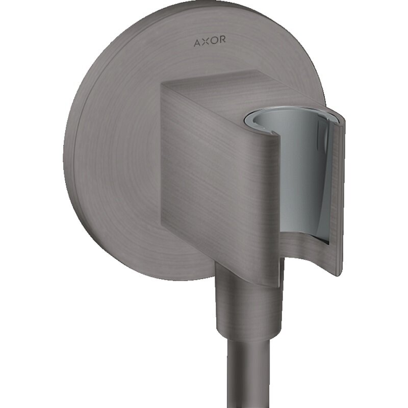 Изображение товара Шланговое подсоединение с держателем Axor ShowerSolutions 36733340, цвет шлифованный черный хром